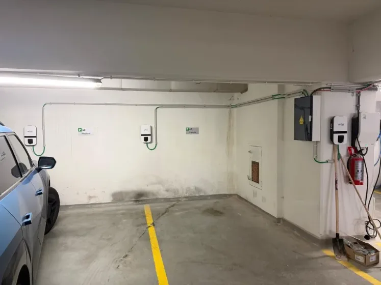 Laadpunten ondergrondse parking