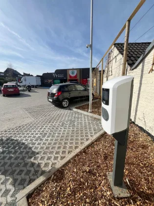 Laadpalen parking winkel